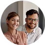 2 people smiling